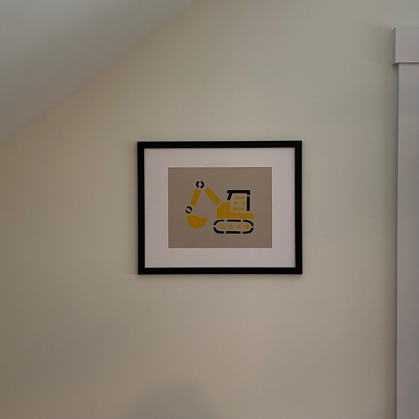 Nursery Art - Backhoe