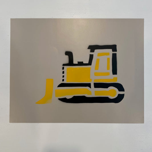 Nursery Art - Bulldozer