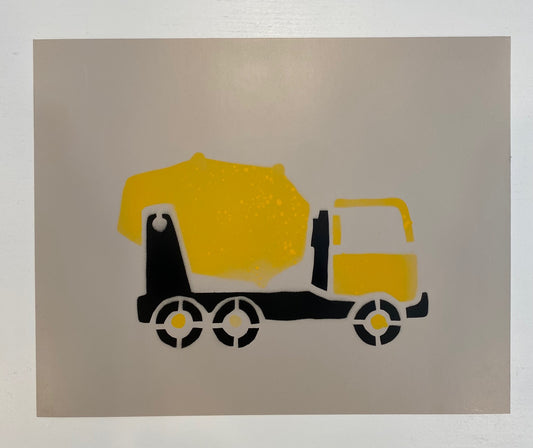 Nursery Art - Cement Mixer