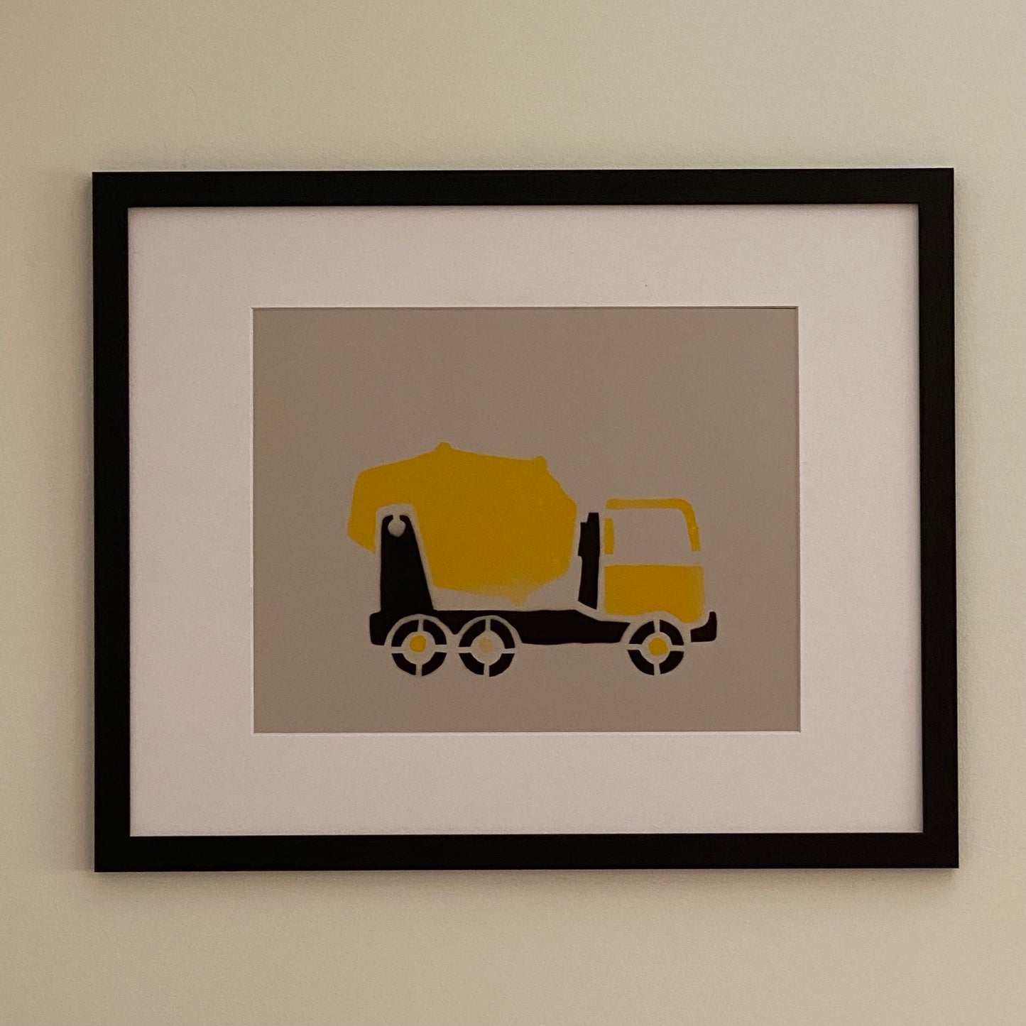 Nursery Art - Cement Mixer